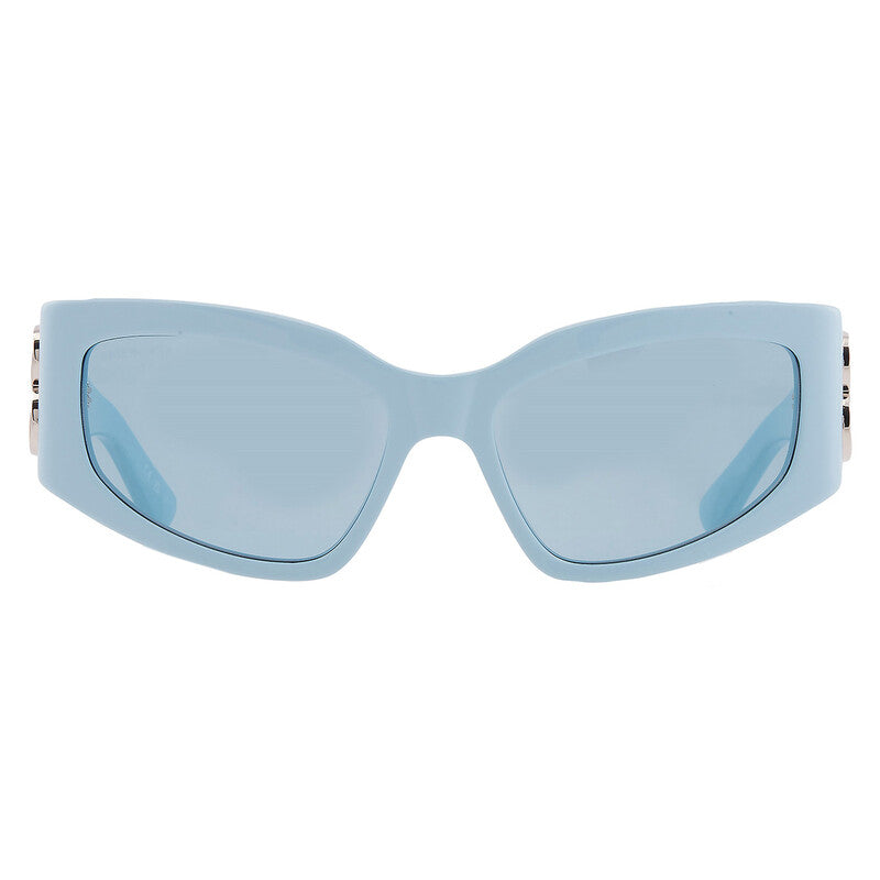 Balenciaga BB0321S 014 Cat Eye Sunglasses – Light Blue
