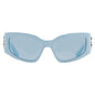 Balenciaga BB0321S 014 Cat Eye Sunglasses – Light Blue