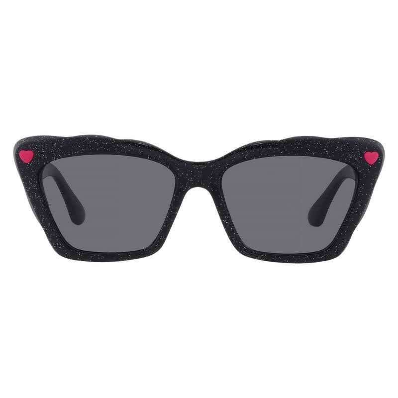 Betsey Johnson Cat Eye Sunglasses – Black/Smoke (10266329.CGR)