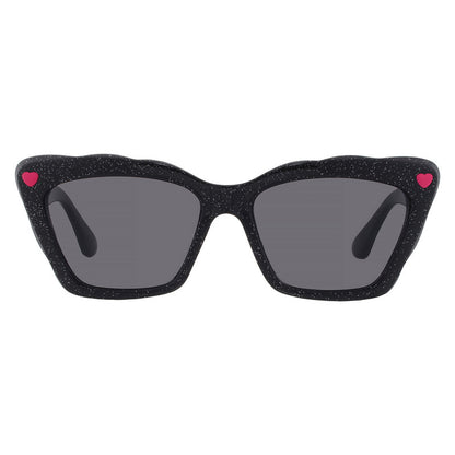 Betsey Johnson Cat Eye Sunglasses – Black/Smoke (10266329.CGR)