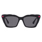 Betsey Johnson Cat Eye Sunglasses – Black/Smoke (10266329.CGR)