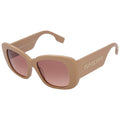 Burberry  Brown Pink Gradient Square Ladies Sunglasses