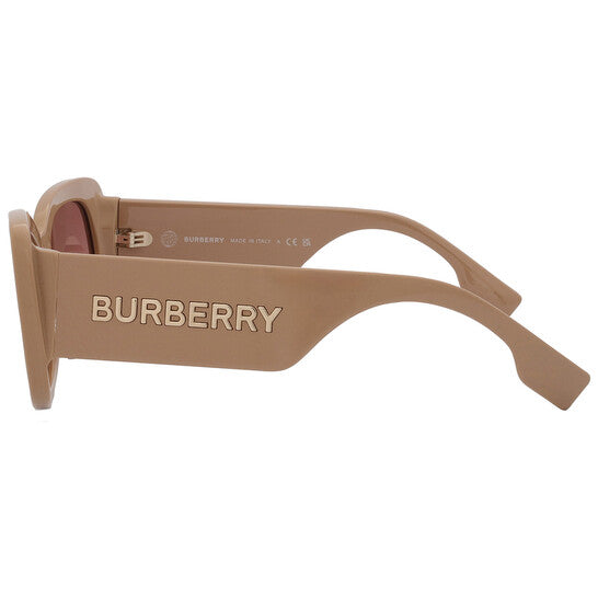 Burberry  Brown Pink Gradient Square Ladies Sunglasses