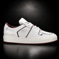 Common Projects 6138 0539 Women's White/Red Leather Low Top Sneakers