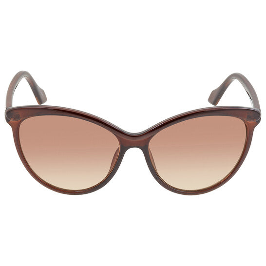 Calvin Klein  Brown Gradient Cat Eye Ladies Sunglasses