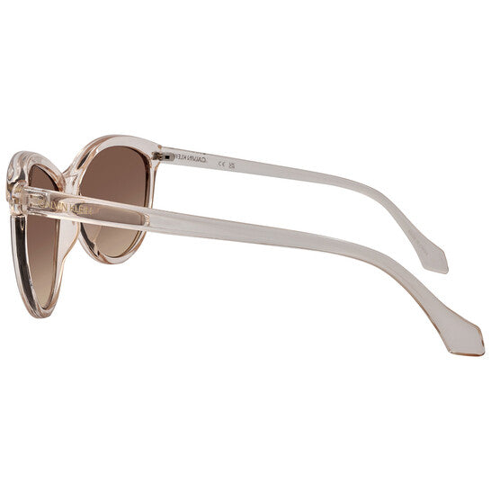 Calvin Klein  Brown Gradient Cat Eye Ladies Sunglasses