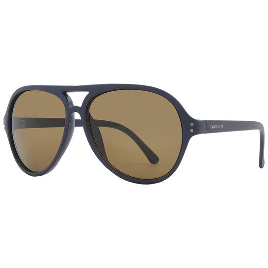 Calvin Klein  Brown Pilot Men's Sunglasses