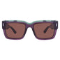 Calvin Klein CK23538S Square Sunglasses — Violet / Brown