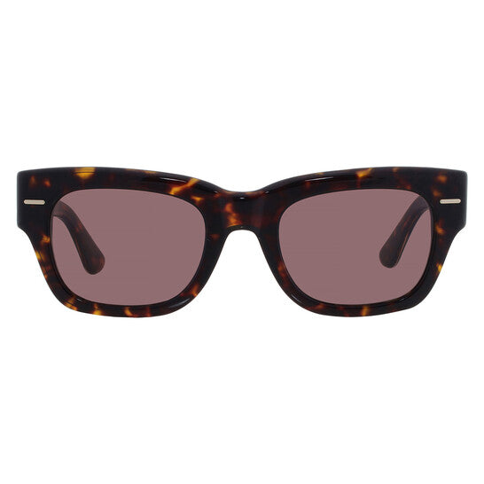 Calvin Klein  Burgundy Rectangular Men's Sunglasses