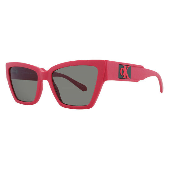 Calvin Klein  Grey Cat Eye Ladies Sunglasses