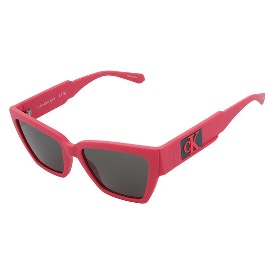 Calvin Klein  Grey Cat Eye Ladies Sunglasses