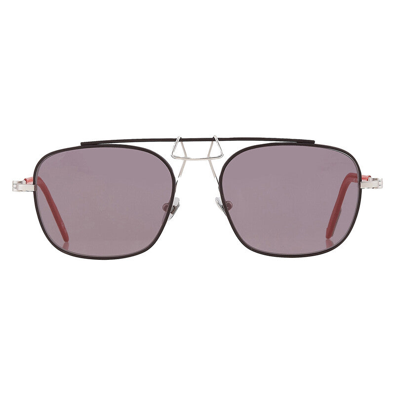 Calvin Klein CKNYC1810S Pilot Sunglasses — Black / Grey