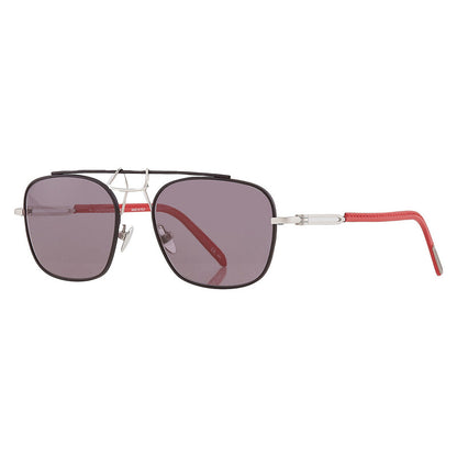 Calvin Klein CKNYC1810S Pilot Sunglasses — Black / Grey