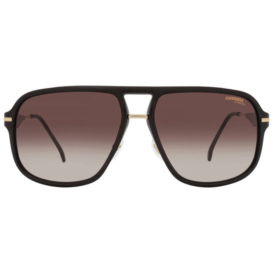Carrera  Brown Rectangular Men's Sunglasses