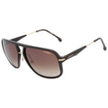 Carrera  Brown Rectangular Men's Sunglasses