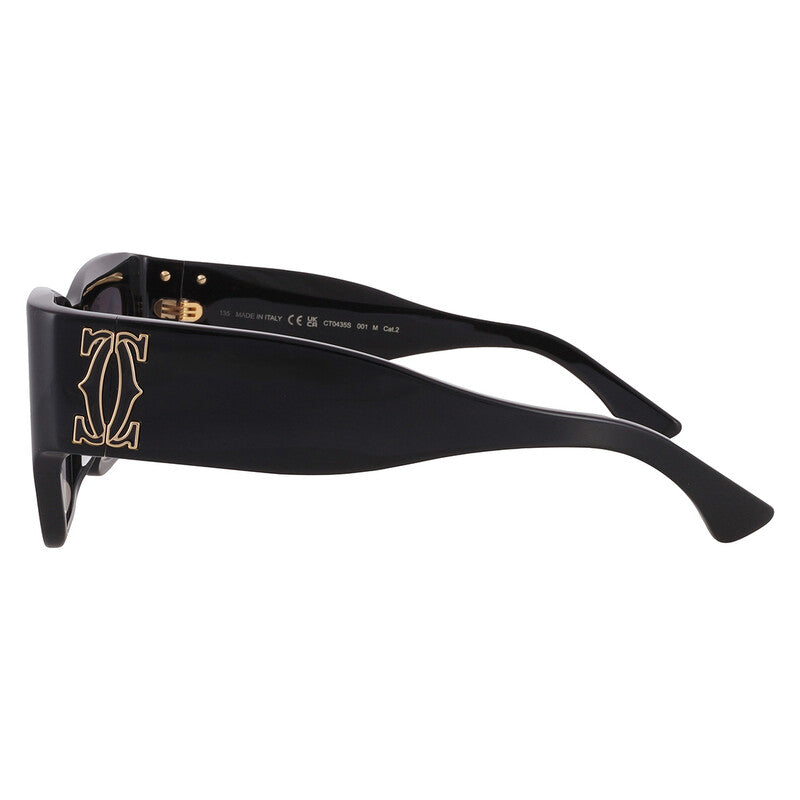 Cartier C Decor Cat Eye Sunglasses – Black/Grey (CT0435S)