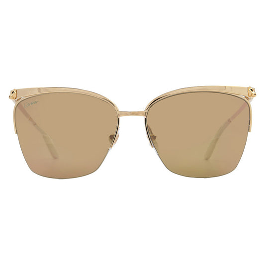 Cartier Panthère de Cartier Cat Eye Sunglasses – Gold/Pink (CT0124S)