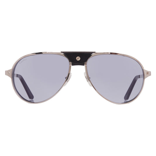 Cartier Santos de Cartier Pilot Sunglasses – Silver/Grey (CT0296S)