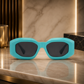 Versace Dark Grey Irregular Men's Sunglasses