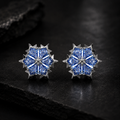 Swarovski Magic Rhodium Plated Snowflake Stud Earrings