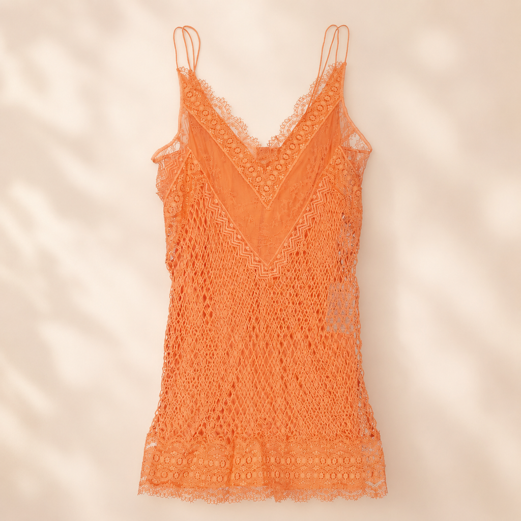 Burberry Women's Casual Cotton Dress in Amber Orange