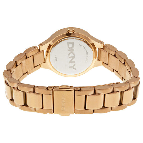 DKNY Chambers Rose Dial Rose Gold-tone Ladies Watch