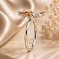 Swarovski Rhodium Plated Eternal Flower Ring, Size 55 (US 6.75)
