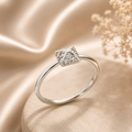 Sole Du Soleil Lupine Collection Women's 18k WG Plated Geo Fashion Ring Size 7