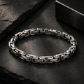 Robert Alton Byzantine Link Men's Stainless Steel Bracelet