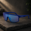 Body Glove-Blue Mirror Shield Unisex Sunglasses
