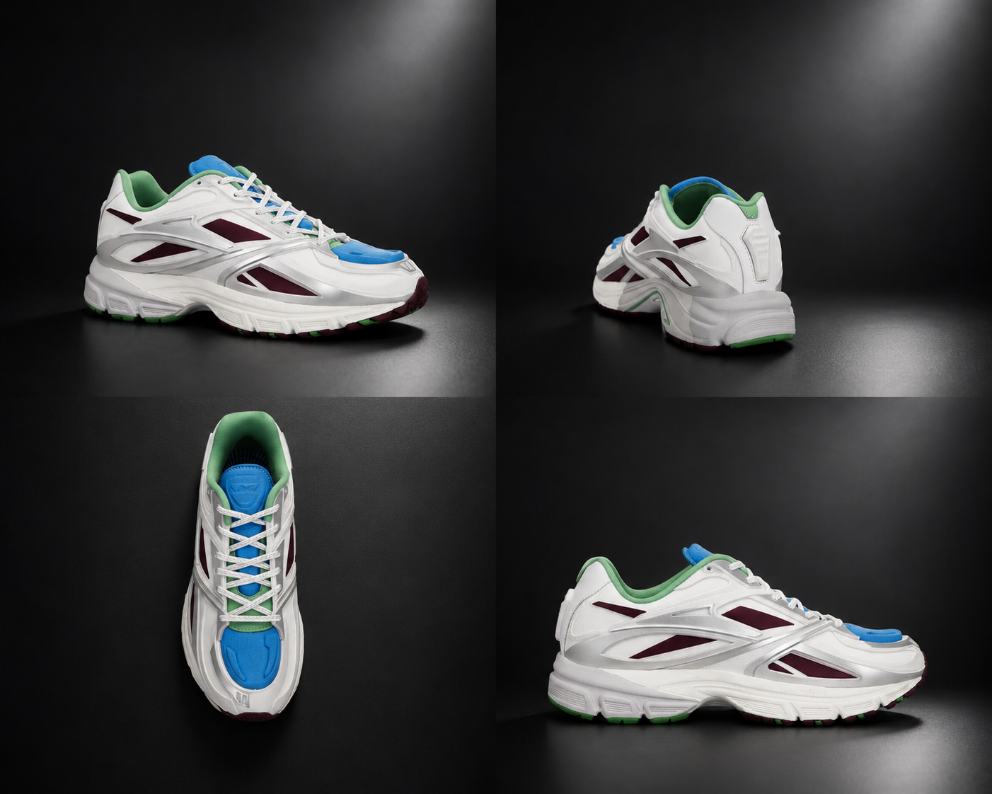 Reebok Men's Low Top Sneaker — Silver Mix