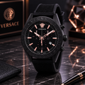 Versace Quartz Black Dial Men's Watch