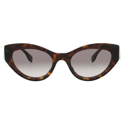 Fendi FE40125I 68S Oval Sunglasses – Red/Bordeaux