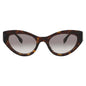 Fendi FE40125I 68S Oval Sunglasses – Red/Bordeaux