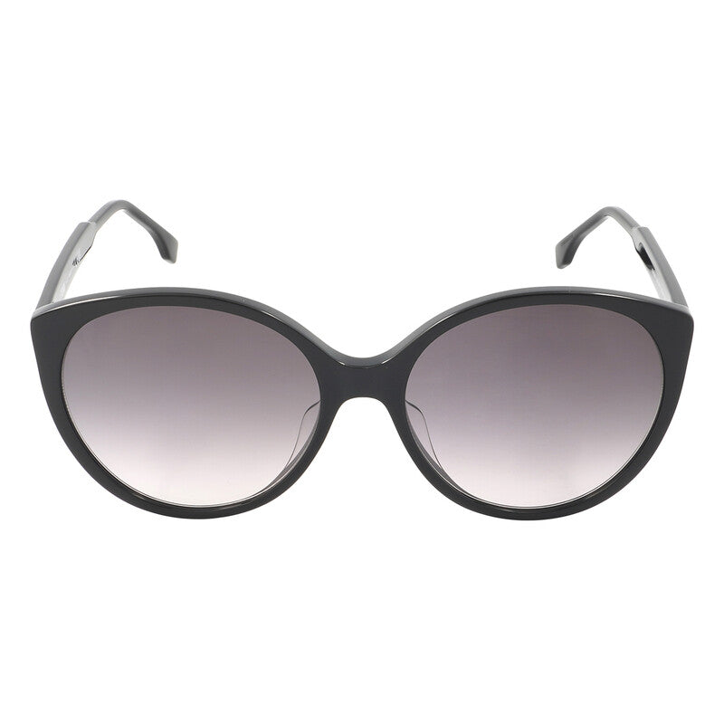 Fendi FE40029U 01B Cat Eye Sunglasses – Shiny Black/Gradient Smoke