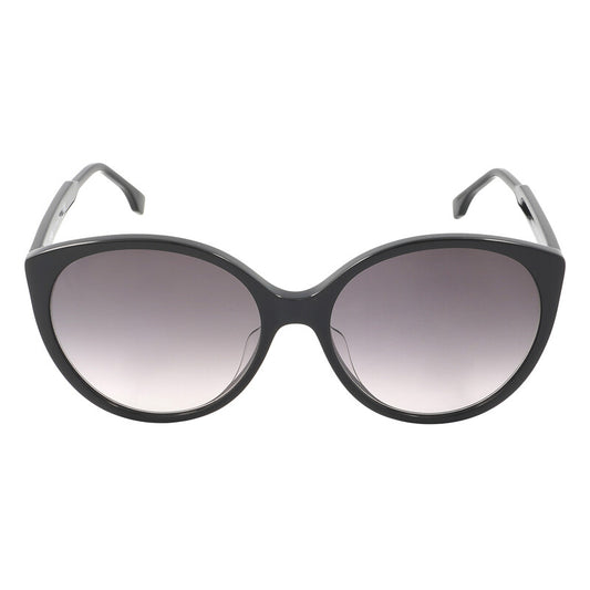 Fendi FE40029U 01B Cat Eye Sunglasses – Shiny Black/Gradient Smoke