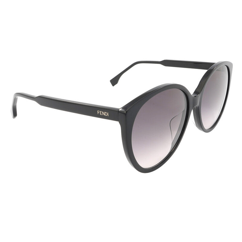 Fendi FE40029U 01B Cat Eye Sunglasses – Shiny Black/Gradient Smoke