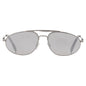 Fendi FE40072U 14C Pilot Sunglasses – Shiny Light Ruthenium/Smoke Mirror