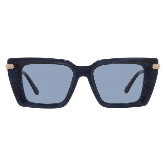 Ferragamo  Blue Rectangular Ladies Sunglasses