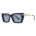 Ferragamo  Blue Rectangular Ladies Sunglasses