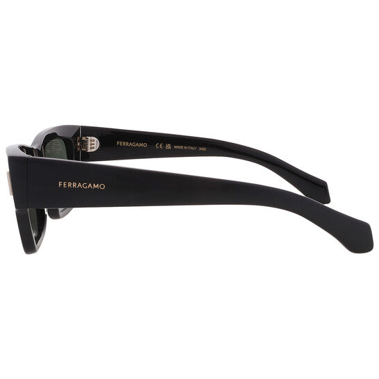 Ferragamo  Green Rectangular Men's Sunglasses