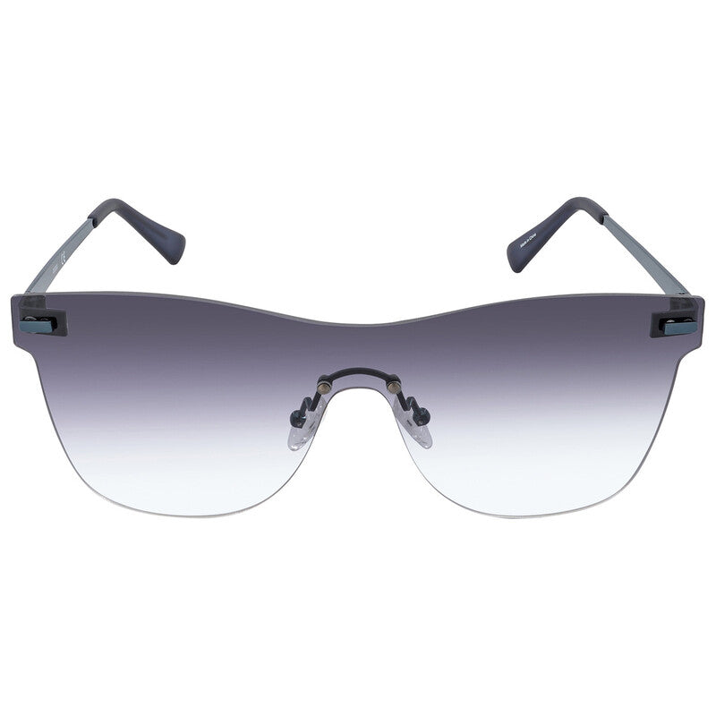 Guess Factory GF0186 Men's Gradient Rimless Shield Sunglasses – Matte Blue