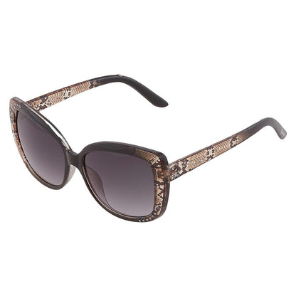 Guess Factory Butterfly Sunglasses – Black/Snakeskin Print Smoke Gradient (GF0383)