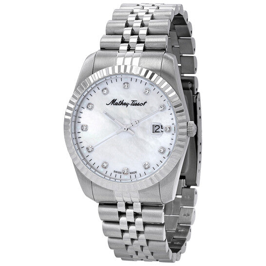 Mathey-Tissot Mathey II Quartz Crystal Mother of Pearl Dial Men's Watch