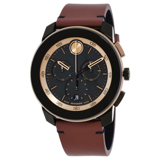 Movado Bold Tr90 Chronograph Quartz Black Dial Men's Watch