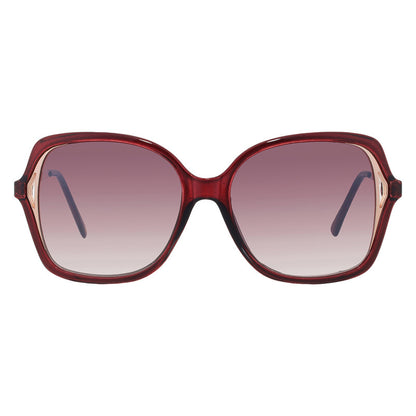 Nine West Women's Semi-Rimless Butterfly Sunglasses – Wine