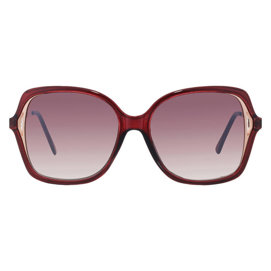 Nine West Women's Semi-Rimless Butterfly Sunglasses – Wine