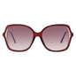 Nine West Women's Semi-Rimless Butterfly Sunglasses – Wine