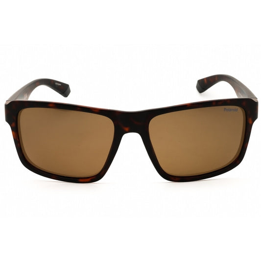 Polaroid PLD 2158/S Men's Polarized Square Sunglasses – Matte Brown Tortoise