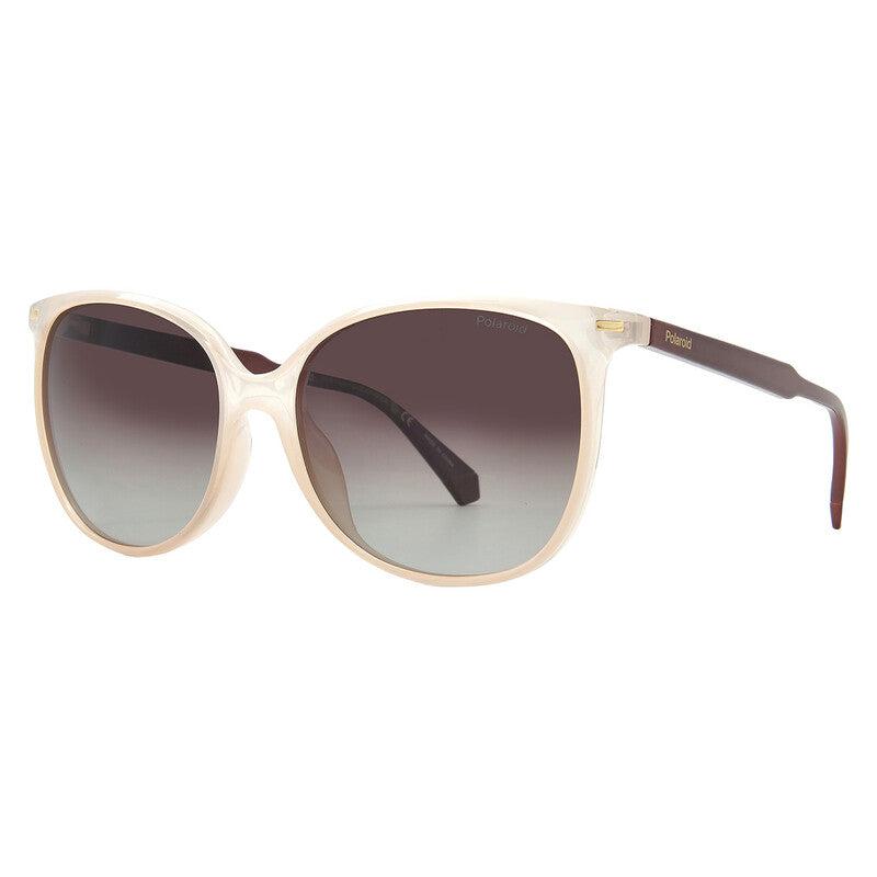 Polaroid PLD 4125/G/S Women's Polarized Square Sunglasses – White